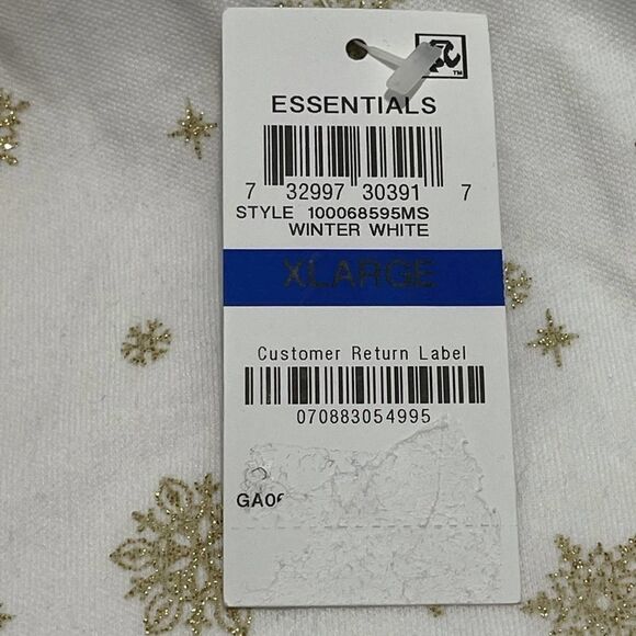 Karen Scott Snowflake Mock‎ Neck Top White XL - Picture 3 of 12